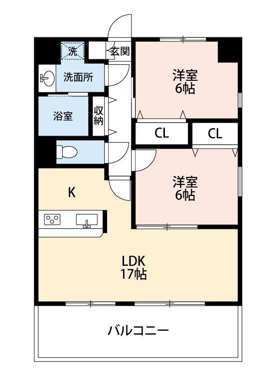 間取り図2LDK