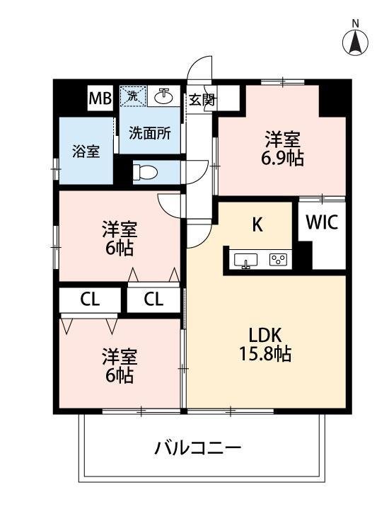 間取り図3LDK